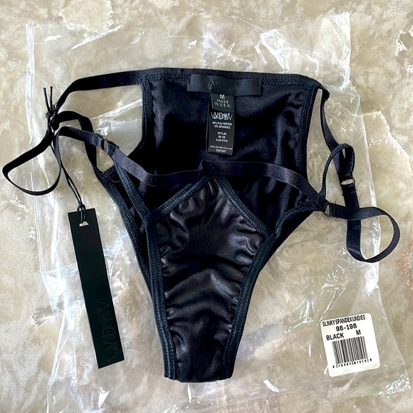 Dolls Kill Intimates & Sleepwear Nwt Black Cage Mesh Silky Cut Out